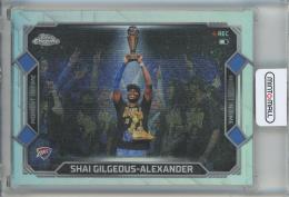 2025-26 Topps Chrome Update Shai Gilgeous-Alexander Moment In Time Refractors #MT8 Oklahoma City Thunder