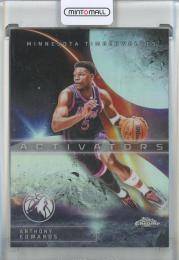 2025-26 Topps Chrome Update Anthony Edwards Activators Refractors #AC1 Minnesota Timberwolves