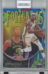 2025-26 Topps Chrome Update Jimmy Butler III Fortune 15 Blue Refractors #F1515【132/150】 Golden State Warriors