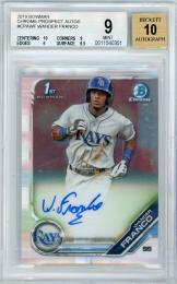 2019 BOWMAN Chrome Wander Franco Prospect Autographs #CPAWF【BGS 9】 Tampa Bay Rays
