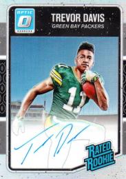 2016 PANINI Donruss Optic Trevor Davis Rated Rookie Autograph 89/99