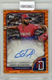2023 TOPPS World Baseball Classic Sandy Alcantara Autographs Orange Cracked Ice #AVSA【22/25】 Dominican Republic