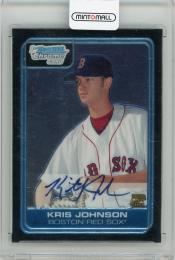 2006 BOWMAN Chrome Draft Kris Johnson Draft Picks Autographs #68 Boston Red Sox