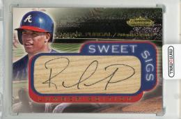 2001 FLEER Showcase Rafael Furcal Sweet Sigs Lumber #7 Atlanta Braves