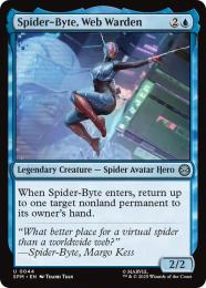 【SPM】【ENG】【Foil】〈044-U〉《ウェブの番人、スパイダーバイト/Spider-Byte, Web Warden》