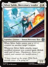 【SPM】【ENG】【Foil】〈013-U〉《傭兵のリーダー、シルバー・セーブル/Silver Sable, Mercenary Leader》