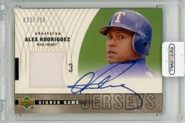 2003 UPPER DECK Alex Rodriguez Signed Game Jerseys #AR【033/350】 Texas Rangers