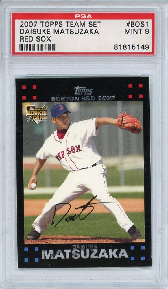 ミントモール / MINT 梅田店 / 【ケースに若干スレあり】2007 TOPPS Team Set Daisuke Matsuzaka #BOS1  (RC) 【PSA9 MINT】