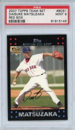 【ケースに若干スレあり】2007 TOPPS Team Set Daisuke Matsuzaka #BOS1 (RC) 【PSA9 MINT】