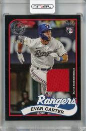 2024 Topps Series 2 Evan Carter 1989 Topps Baseball Relics Black #89R2-EC RC ※白かけあり【062/199】 Texas Rangers