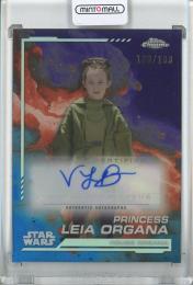 2024 Topps Chrome Star Wars Vivien Lyra Blair as Princess Leia Organa Autographs/Kamino Aqua Refractors/Kamino Aqua Refractors/#AU-VB【100/199】