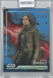 2024 Topps Chrome Star Wars Jyn Erso Base/Skywalker Blue Refractors/#119【114/150】