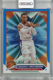 2023-24 Topps Chrome Russell Westbrook Blue Refractors #110【73/75】 Los Angeles Clippers