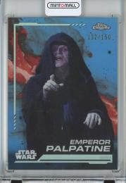 2024 Topps Chrome Star Wars Emperor Palpatine Base/Skywalker Blue Refractors/#131【132/150】