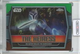 2024 Topps Chrome Star Wars Bo-Katan Wields the Darksaber The Heiress/Kashyyyk Green Refractors/#TH-5【86/99】