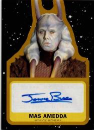 2017 TOPPS Star Wars Journey to The Last Jedi	Gold Parallel Autographs	Jerome Blake (Mas Amedda)	【06/10】