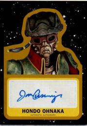 2017 TOPPS Star Wars Journey to The Last Jedi	Gold Parallel Autographs	Jim Cummings (Hondo Ohnaka)	【02/10】