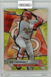 2025 BOWMAN's Best JJ Wetherholt Top Prospects Yellow Lazer Refractors #TP14【51/75】 St.Louis Cardinals