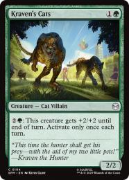 ◆予約◆【SPM】【ENG】【Foil】〈104-C〉《クレイヴンの大猫/Kraven's Cats》