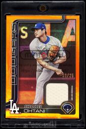 2025 Topps #400 Shohei Ohtani Real One Relics Orange Foil【08/25】 Los Angeles Dodgers