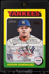 2024 Topps Heritage #ROAJD Jasson Dominguez Real One Autographs Red Ink New York Yankees