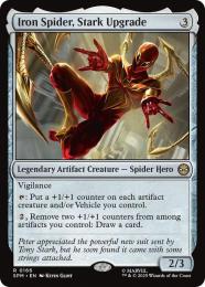 ◆予約◆【SPM】【ENG】【Foil】〈166-R〉《スタークによる改良、アイアン・スパイダー/Iron Spider, Stark Upgrade》