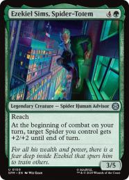 ◆予約◆【SPM】【ENG】【Foil】〈100-U〉《蜘蛛のトーテム、エゼキエル・シムズ/Ezekiel Sims, Spider-Totem》