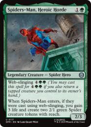 ◆予約◆【SPM】【ENG】【Foil】〈117-U〉《英雄的大群、スパイダーマン/Spiders-Man, Heroic Horde》