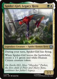 ◆予約◆【SPM】【ENG】【Foil】〈149-U〉《力受け継ぎしヒーロー、スパイダーガール/Spider-Girl, Legacy Hero》