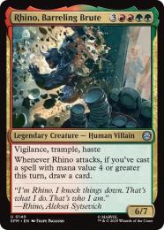 ◆予約◆【SPM】【ENG】【Foil】〈140-U〉《怒涛の粗暴者、ライノ/Rhino, Barreling Brute》