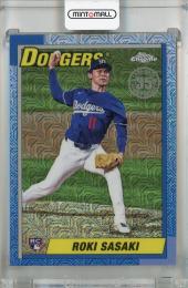 2025 Topps Series 2 Roki Sasaki 1990 Topps Baseball Chrome #T90C-135 RC Los Angeles Dodgers