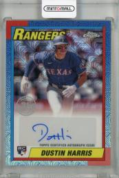 2025 Topps Series 2 Dustin Harris 1990 Topps Baseball Chrome Autographs #90CA2-DH RC Texas Rangers
