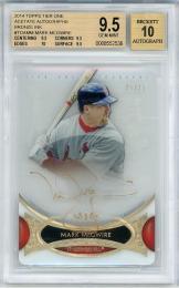 2014 TOPPS Tier One Mark McGwire Autograph 【25/25 Jersey No.】【BGS9.5 GEM MINT】