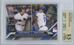 2024 Topps Now Hideki Matsui/Shohei Ohtani Ohtani Ties All-Time Japanese-Born MLB HR Record at 175 #70 【BGS9.5】 New York Yankees/Los Angeles Dodgers