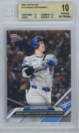 2024 Topps Now Shohei Ohtani Smashes Hardest Hit HR in Dodgers Statcast History #113【BGS10】 Los Angeles Dodgers