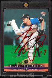 2016 BBM 1st version #029 大谷翔平 赤箔サイン【03/25】 北海道日本ハムファイターズ