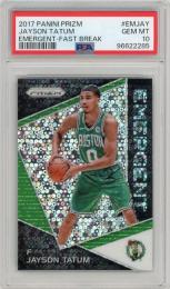 2017-18 Panini Prizm Jayson Tatum Emergent Fast Break RC #3【PSA 10 GEM MT】