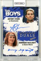2025 SkyBox The Boys Seasons 1 and 2 Antony Starr / Dominique McElligott Autographs Duals #ADSM