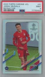 2020 Topps Chrome UCL Jamal Musiala RC Refractor #81【PSA9】 FC Bayern Munich