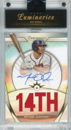 2024 TOPPS Luminaries Matt Olson Hit Kings Autograph Relics #HKARMO【03/15】 Atlanta Braves