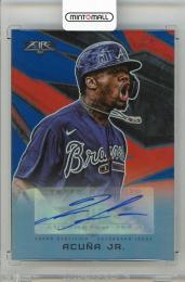 2021 TOPPS Fire Ronald Acuna Jr. Autographs Blue #AVRA【4/5】 Atlanta Braves