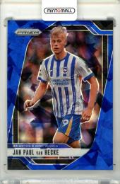 2024-25 Panini Prizm Premier League Soccer Jan Paul van Hecke #184 Base Blue Ice Prizms【73/75】 Brighton & Hove Albion