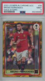 2022-23 Merlin Chrome UCC Bruno Fernandes Gold Atomic #99【22/50】【PSA9】 Manchester United
