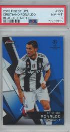 2018 Finest UCL  Cristiano Ronaldo  Blue Refractor #100【077/150】【PSA8】 Juventus