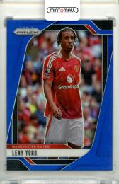2024-25 Panini Prizm Premier League Soccer Leny Yoro #133 Base Blue Prizms 【088/299】 Manchester United