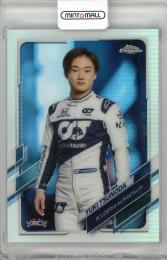 2021 TOPPS Chrome Formula 1 Refractors #14 Yuki Tsunoda Scuderia Alphatauri