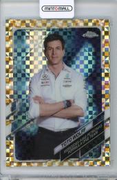 2021 TOPPS Chrome Formula 1 Gold Checker Flag #81 F1 CREW Toto Wolff Mercedes-AMG Petronas F1 Team 【12/50】