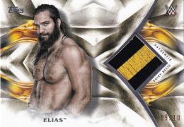 2019 Topps WWE Undisputed Wrestling WWE Elias Undisputed Relic Goldパラレル版 09/10