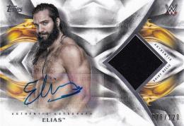 2019 Topps WWE Undisputed Wrestling WWE Elias Undisputed Autograph Relic 076/120