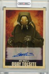 2018 TOPPS Solo A Star Wars Story Autographs #ADT Dee Tails as Quay Tolsite 直筆サインカード